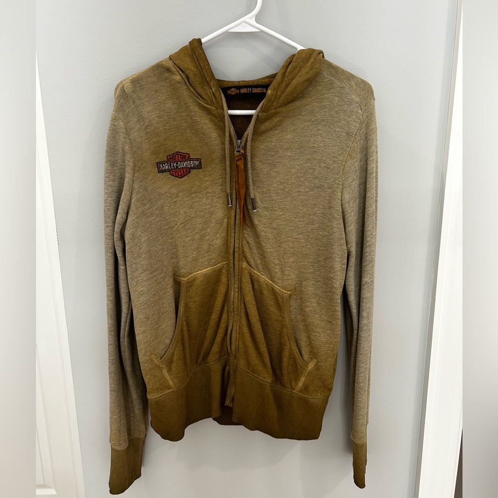 Harley Davidson Women’s Tan/Khaki Winged Hoodie